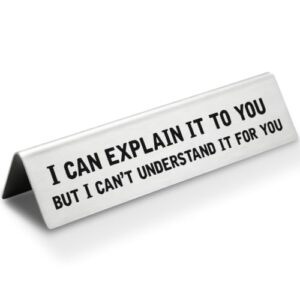 Funny Desk Name Plate Sign Plaques for Office Workplace Cubicle Desk TT29