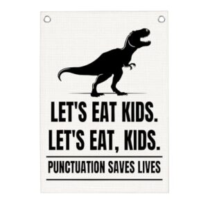 Funny English Classroom Decor Banner, Gifts for Middle School English Teacher Classrooms Must Haves Posters Wall Art Hanging Decor for Playroom Kids Room High School 22x28 Inch