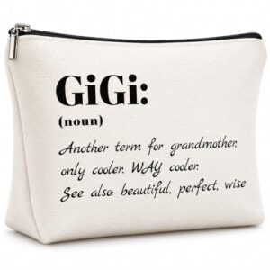 Fywelixc Gigi Makeup Bag for Grandma, Birthday Gift Zipper Pouch