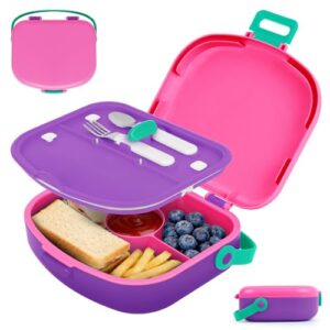 G.a HOMEFAVOR Lunch Box for Kids, Pink, 41 oz