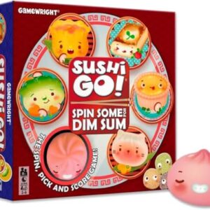 Gamewright Sushi Go Game, Spin Some for Dim Sum Board Game, Portable