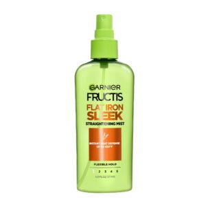Garnier Fructis Sleek and Shine Flat Iron Perfector Straightening Mist Heat Protectant with Argan Oil, 6 fl oz