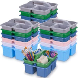Geelin 24 Pack Classroom Caddy Bulk, 9.3 x 8.5 x 5.1 inch, Morandi