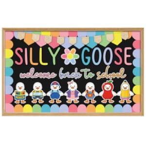 Gersoniel 70 Pcs Silly Goose Classroom Decor Cute, School Bulletin Board
