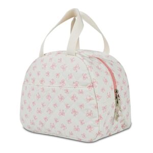 GISMTR Lunch Bag for Women Insulated Lunch Box Cute Quilted Lunch Tote Bags Reusable Large Capacity Cooler Bag for Travel Work Picnic