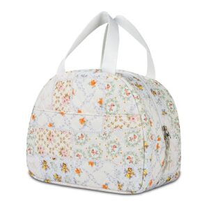 GISMTR Lunch Bag for Women Insulated Lunch Box Cute Quilted Lunch Tote Bags Reusable Large Capacity Cooler Bag for Travel Work Picnic