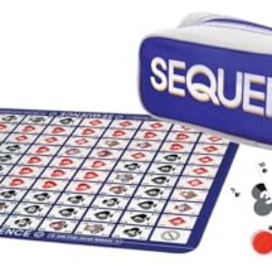 Goliath Sequence On-the-Go Game | Strategy Board Game (15.875" x 11.25") with Canvas Travel Bag | 2-12 Players, Ages 7+