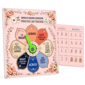 GZTKA 2-in-1 Solo Mahjong Board & American Mahjong Charleston Tracker