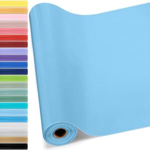 Hahafelt 16 in x 40 Ft Fabric Bulletin Board Roll, Light Blue