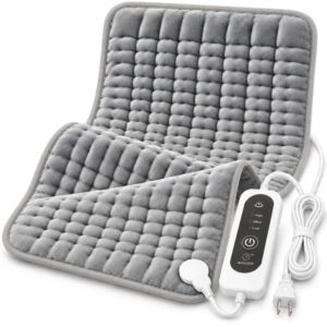 Heating Pad for Back Pain Relief, 12 x 24 in Electric Heating Pad with 3 Heat Settings, 2-Hour Auto Shut Off, Machine Washable, Ultra Soft Polyester
