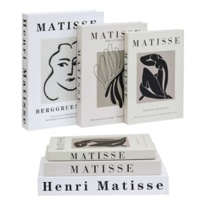 HMMSTR Beautiful Decorative Book - Decorative Books for Home Decor - Set of 3 Coffee Table Books Boxes- Fake/Faux Books for Coffee Table,Book shelf,Living Room Decor, Magnetic Storage Box (MDS-001)