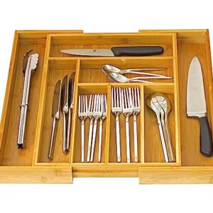 Home-it Expandable Cutlery Drawer - made for Utensil Organizer - Flatware Dividers Kitchen Holder
