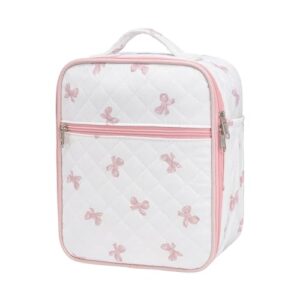 honitty Lunch Box for Women,Adult Small Lunch Bag,Reusable Insulated Lunch Box,Quilted Portable Lunch Bags