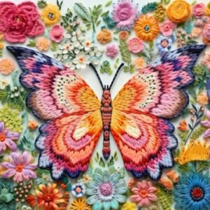 HUADADA Jigsaw Puzzles for Adults 1000 Pieces, Butterfly Flower Letter on Back Interlock Perfectly No Dust, Home Decors Family Challenge Toys for Men Women Elders Seniors (27.5"x19.6"), 1:1 Poster