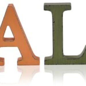 IDATOO Rustic Wooden Fall Decorations FALL Letter Tabletop Decor for Home