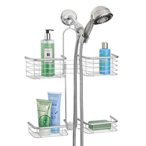 iDesign Hanging Handheld Shower Hose Caddy, Chrome