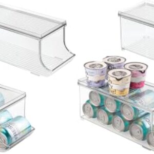 iDesign Soda Can Organizer, Set of 2, Clear, 13.84 x 5.8 x 5.7 inches (Pack of 2)