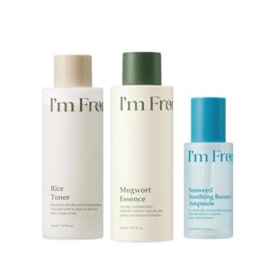 I'm From 3-Step Glass Skin Beginner Set, Toner and Essence with Facial Ampoule, Hydtating, Glass Skin