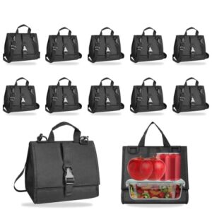 Insulated Lunch Bags 12 Pack, Leakproof Lunch Box, Lunch Tote with Strap