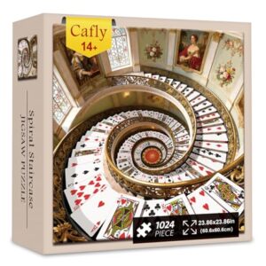 Jigsaw Puzzles for Adults 1024 Pieces - Challenging Fun Puzzles Stunning Art Wall Decor, Gift for Adult Puzzle Lovers, Family Game, Spiral Staircase Z0812