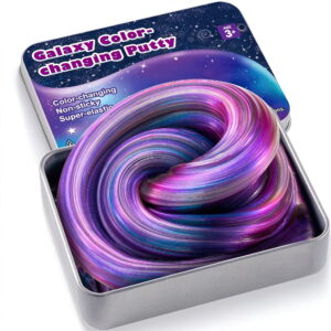 Joyfy 4.2oz Galaxy Color Changing Putty Non Sticky Water Slime for Kids Adults Fidget Toys, Great Sensory Experience, Stress Relief Gift, Therapy Liquid Mud