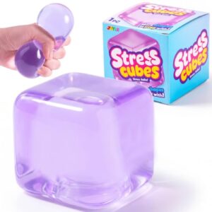 JOYIN Purple Slow Rising Cube Stress Relief Toy, 2.2 Inch Cube Squishy Toy, Squishy Fidget Sensory Toy, Soft Squeeze Toy for Adults and Kids, Birthday Gifts, Office Desk, Party Favors