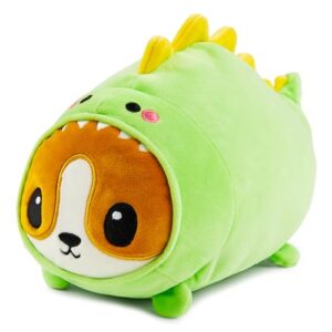 JOYIN Stuffed Animal, Kawaii Dinosaur Plush Toy, 11" Soft Plushie with Corgi Face, Cute Pillow for Kids and Adults, Birthday Surprise Gift for Boys and Girls