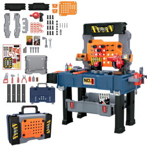 JUGAAD LIFE 65 PCS Kids Tool Bench Set, Pretend Play Construction Workbench Toys for Toddlers, Birthday Gift for Boys Girls 3 4 5 6+