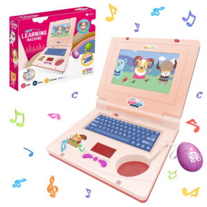 Kids Laptop, Learning Computer Toys for Toddlers 3-5-7 Year Old Girls, Educational Learning Computer Toys for Girls 3 4 5 6 Year Old