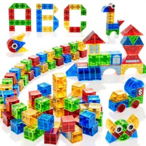 KIZONLY 115 Pcs Magnetic Toy for Kids, Magnet Building Toys for Kids