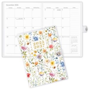 KONVINIT 2025-2027 Monthly Planner, 30 Months Calendar Planner 2026 - Runs From July 2025 Until December 2027, 5.9'' x 8.4'', Floral Monthly Planner 2025-2027 for Office Supplies