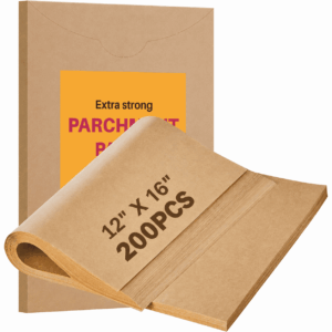 KOYMISKU 200 Pcs Parchment Paper Baking Sheets,12x16 in Unbleached Non-Stick Precut Parchment Paper,Heavy Duty Flat Baking Paper for Baking Cookies,Cooking,Air Fryer,Oven
