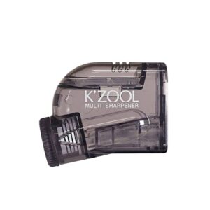 KUTSUWA STAD K'ZOOL Sharpness Adjustable Pencil Sharpener (RS035BK) | Translucent Black, 1ea.