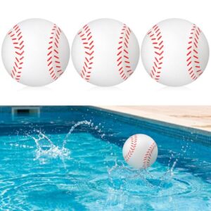 LaRandom 3 Pcs Water Skipping Balls 2.2 in Water Bouncing Ball, Baseball