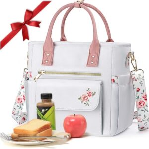 Large Lunch Box Bag Women - Soft Cooler for Work Picnic - Gifts for Women