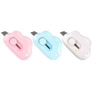 Letter Opener - 3 Pack Retractable Box Cutter and Envelope Slitter Set