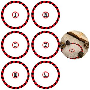 Libima 6 Pcs Round PVC Objective Point Markers for Tabletop Games