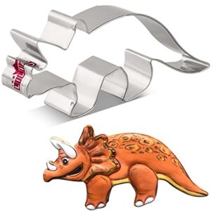 LILIAO Dinosaur Triceratops Cookie Cutter Birthday Party, 5.1 x 2.4 inches