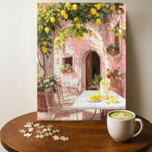 Limoncello Drinks Jigsaw Puzzle - 500 Pieces Wooden Puzzle for Adults, Wall Art Gift, Finished Size: 20 x 15 Inch