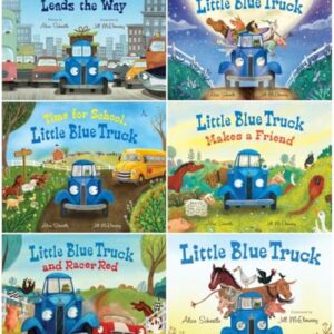 Little Blue Truck Series 6-Book Collection Set - Little Blue Truck; Little Blue Truck Leads the Way; Good Night, Little Blue Truck; Time for School, Little Blue Truck; Little Blue Truck Makes a Friend; Little Blue Truck and Racer Red