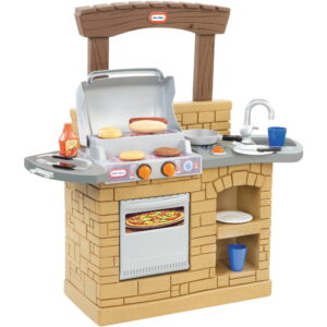 Little Tikes Cook 'n Play 12-Piece BBQ Playset with Oven, Tan, for Ages 3 to 5 Years
