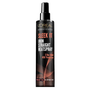 L'Oreal Paris Advanced Hairstyle SLEEK IT Iron Straight Heat Spray, Anti-Frizz, 5.7 fl oz