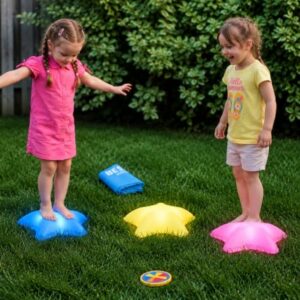 LumiSteps Light Up Musical Stepping Stones for Kids – 3 Pack, Non-Slip