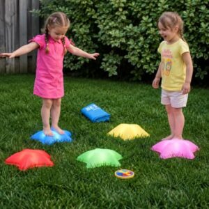 LumiSteps Light Up Musical Stepping Stones for Kids – 5 Pack, Non-Slip