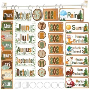 Marspark Woodland Magnetic Calendar Bulletin Board Set