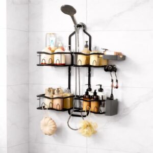 MeiChaoMeiJia Rustproof Hanging Shower Caddy Organizer, Handheld Showerhead
