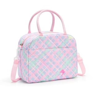 MEXS Lunch Bag for Women Reusable Lunch Box Quilted Puffer Large Capacity Insulated Cooler Tote Bags Work Travel Picnic