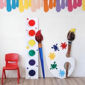 Mifoci 4 Pcs Large Art Classroom Decor Maximum 35 Inch