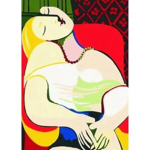 MISITU Jigsaw Puzzles 1000 Pieces for Adults Pablo Picasso A Dream Challenging Difficult Puzzles Christmas Birthday Gift Game Toys 19.69 x 27.56 Inches