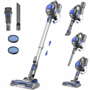 MOOSOO Cordless Stick Vacuum Cleaner, 40KPA 50mins 2600mAh Lightweight Upright for Carpet Hard Floor Pet Hair, XL-618A